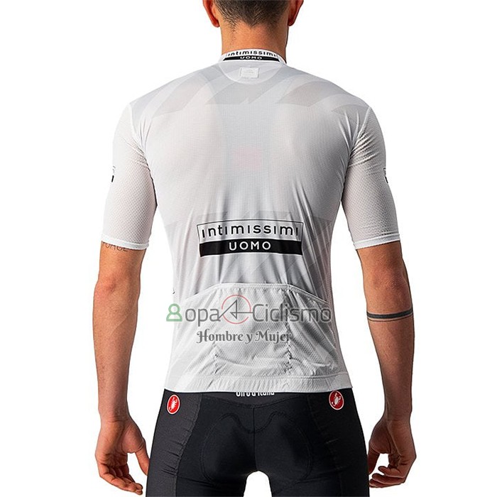Giro d'Italia Ropa Ciclismo Culotte Corto 2021 Hombre Mangas Cortas Blanco